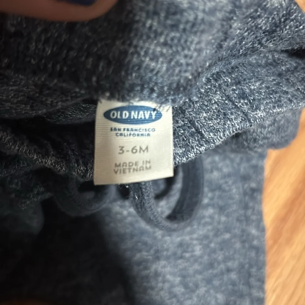 Set of 3 baby pants- jeans and gray and blue sweatpants. Cute! 3-6 months
